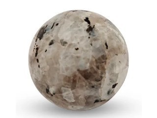 White Rainbow Moonstone Crystal Sphere Ball