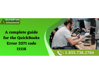 Get Rid of QuickBooks Error 3371 Code 11118 in no time
