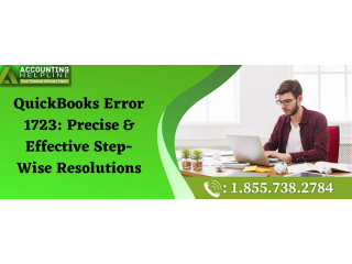 Quick ways to resolve Error 1723 in QuickBooks Desktop
