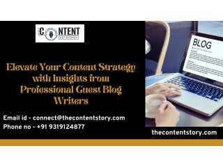 Elevate Your Content Strategy with Insights from Professional Guest Blog Writers