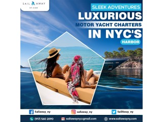 Sleek Adventures Luxurious Motor Yacht Charters in NYC's Harbor