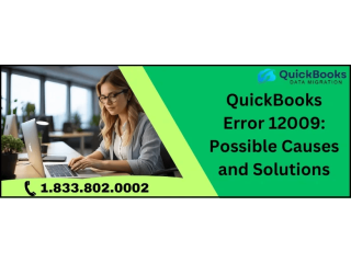Step-by-Step Fix QuickBooks Error 12009