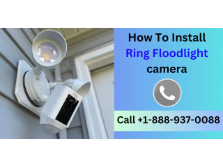 How To Install Ring Floodlight camera | Call +1-888-937-0088