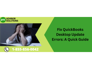 Expert Tips To Fix QuickBooks Desktop update errors