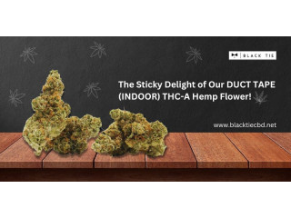 Discover the Sticky Delight of Our DUCT TAPE (INDOOR) THC-A Hemp Flower!