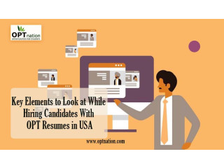 Key Elements to Look At While Hiring Candidates With OPT Resumes In USA