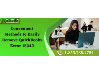 What to do when Received error 15243 in QuickBooks