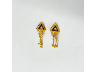 Gold Plated Long Dangle earrings